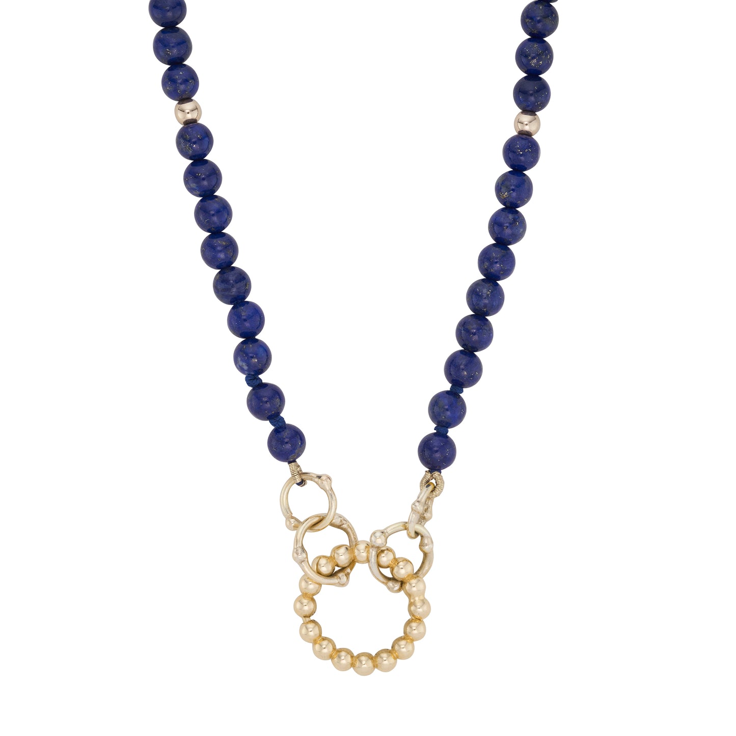Lapis Lazuli and Gold Beaded Necklace
