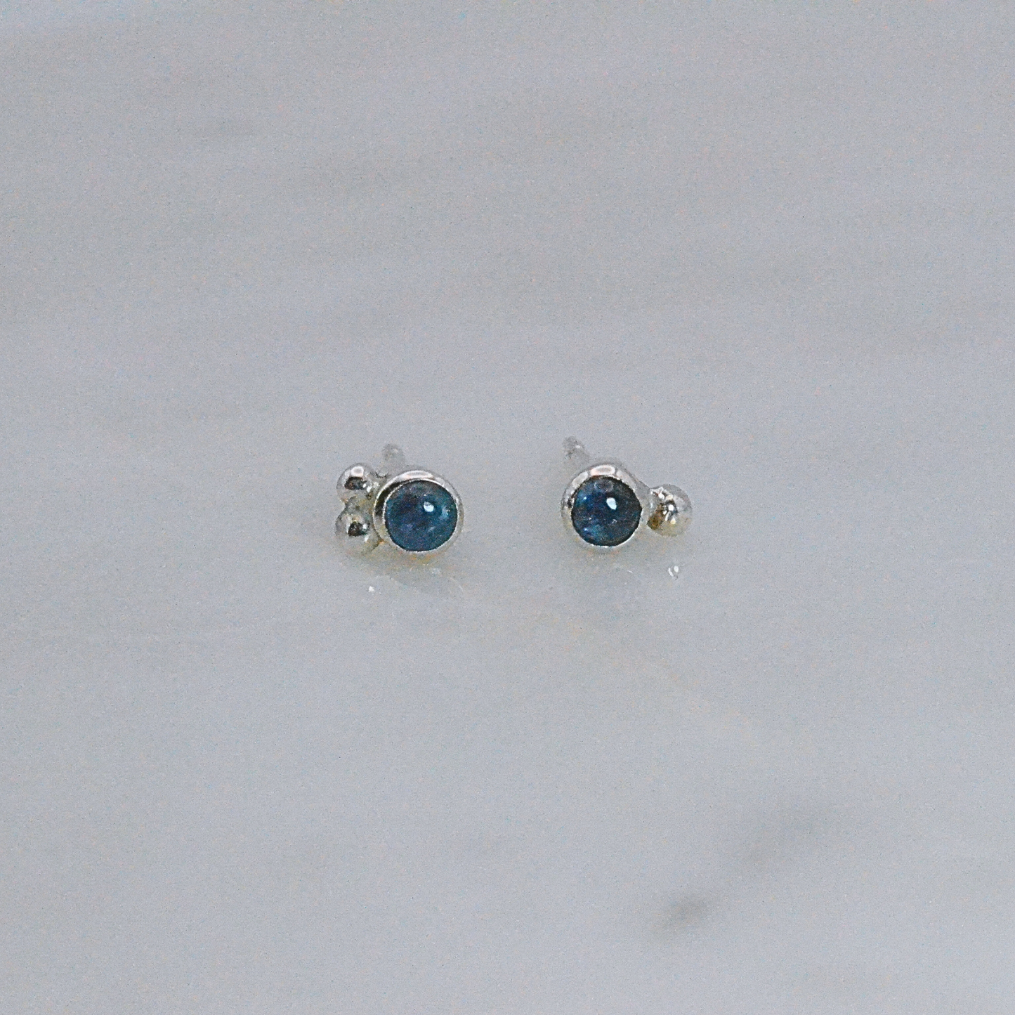 Blue Sapphire Stud Earrings