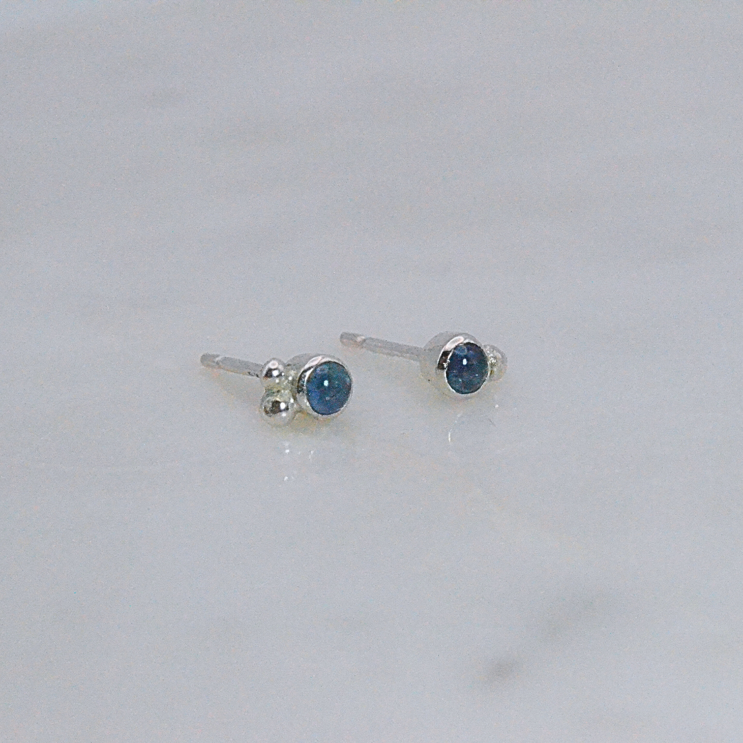 Blue Sapphire Stud Earrings