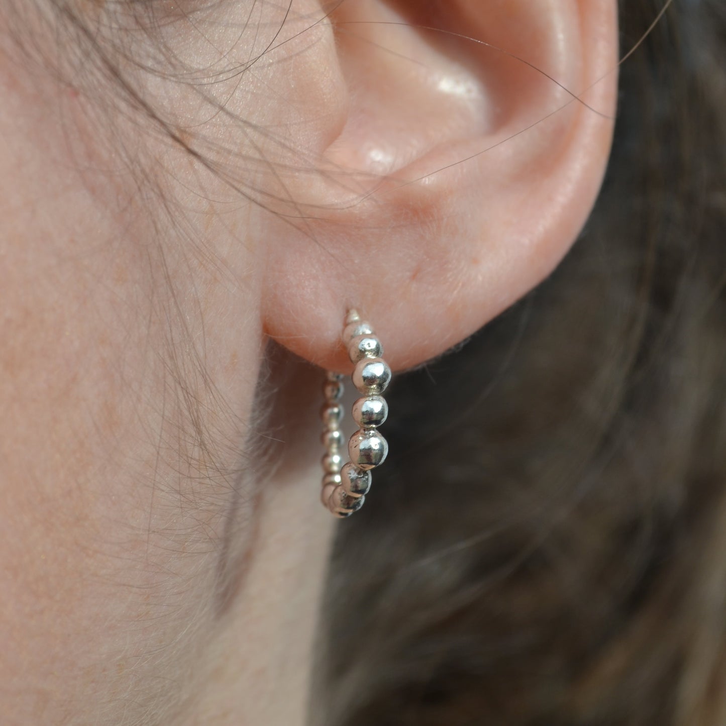 Silver Hoops