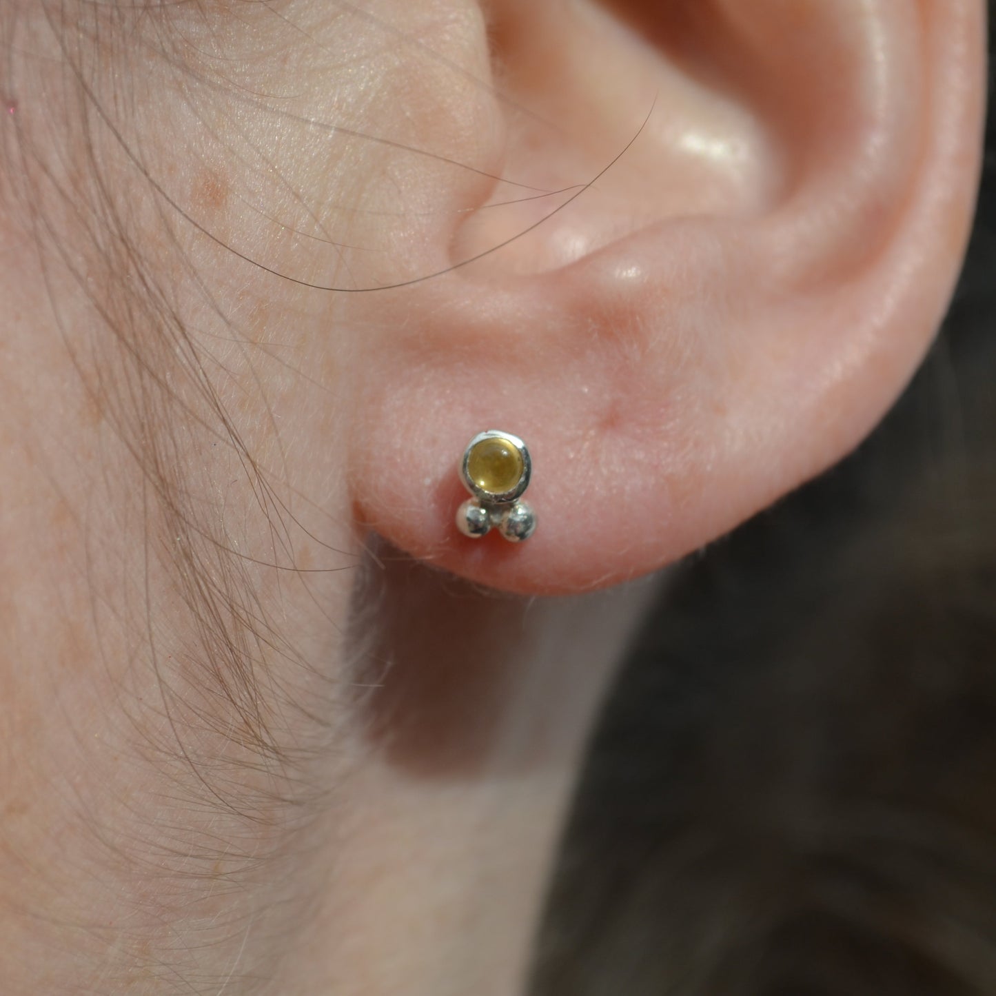 Citrine Stud Earrings