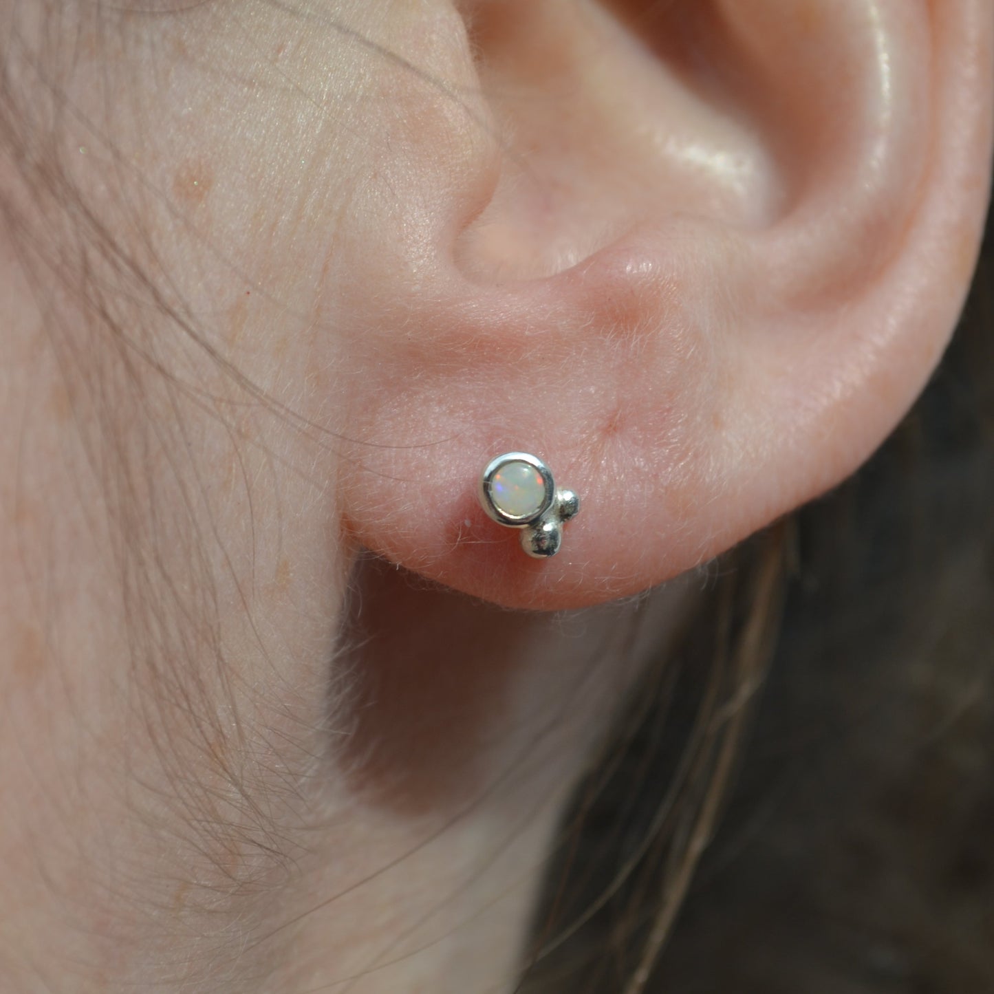 Opal Stud Earrings