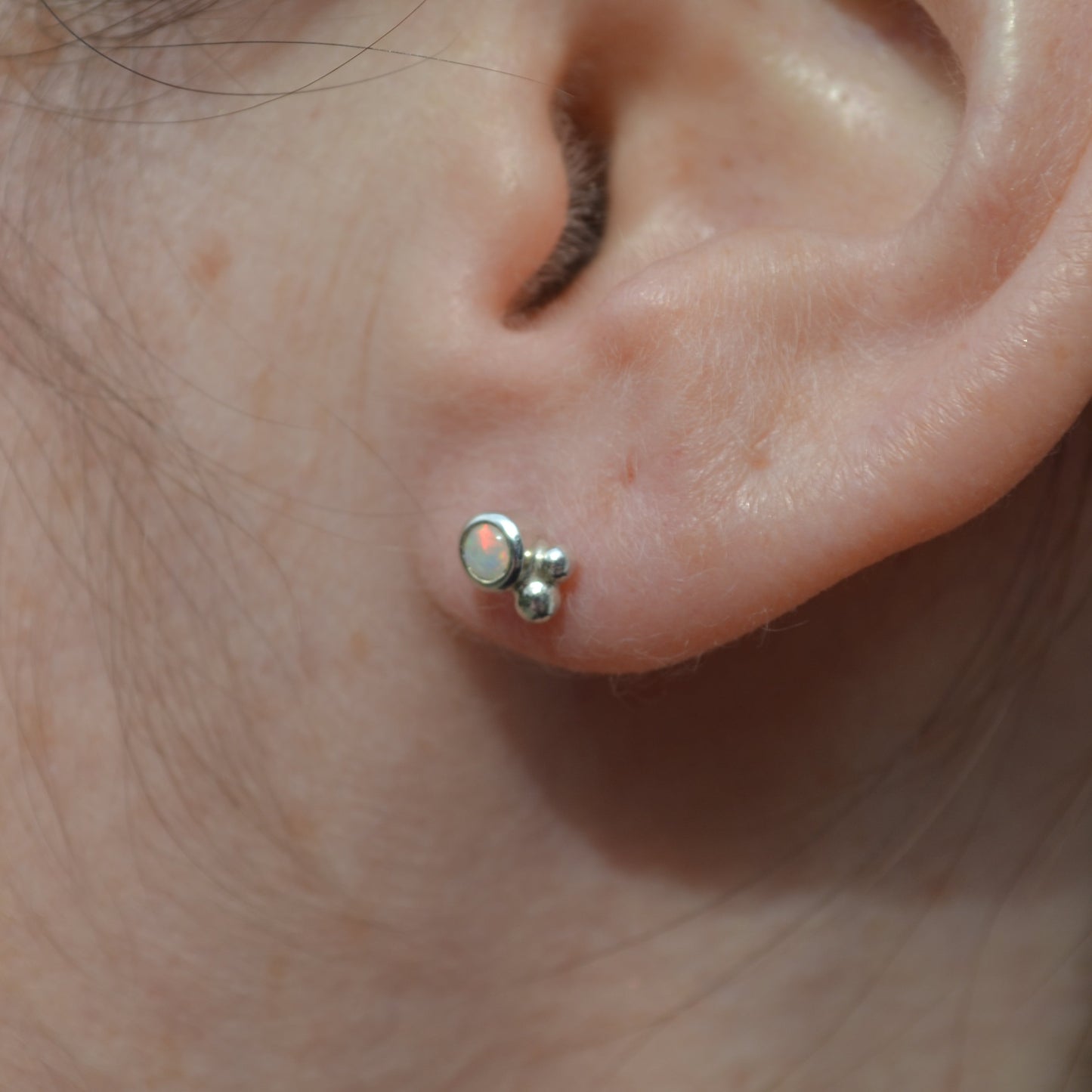 Opal Stud Earrings