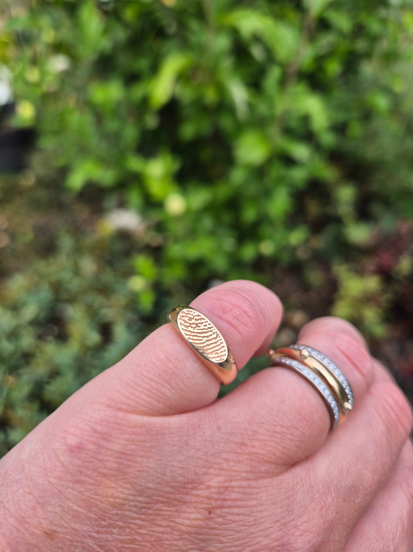 Finger Print Signet Ring