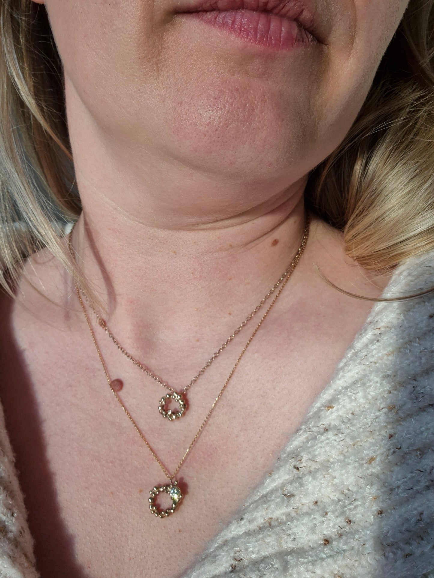 Solid Gold Natural Diamond Pendant
