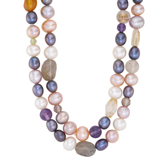 Remodel of Strand of Black Pearls