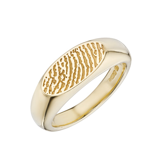 Finger Print Signet Ring