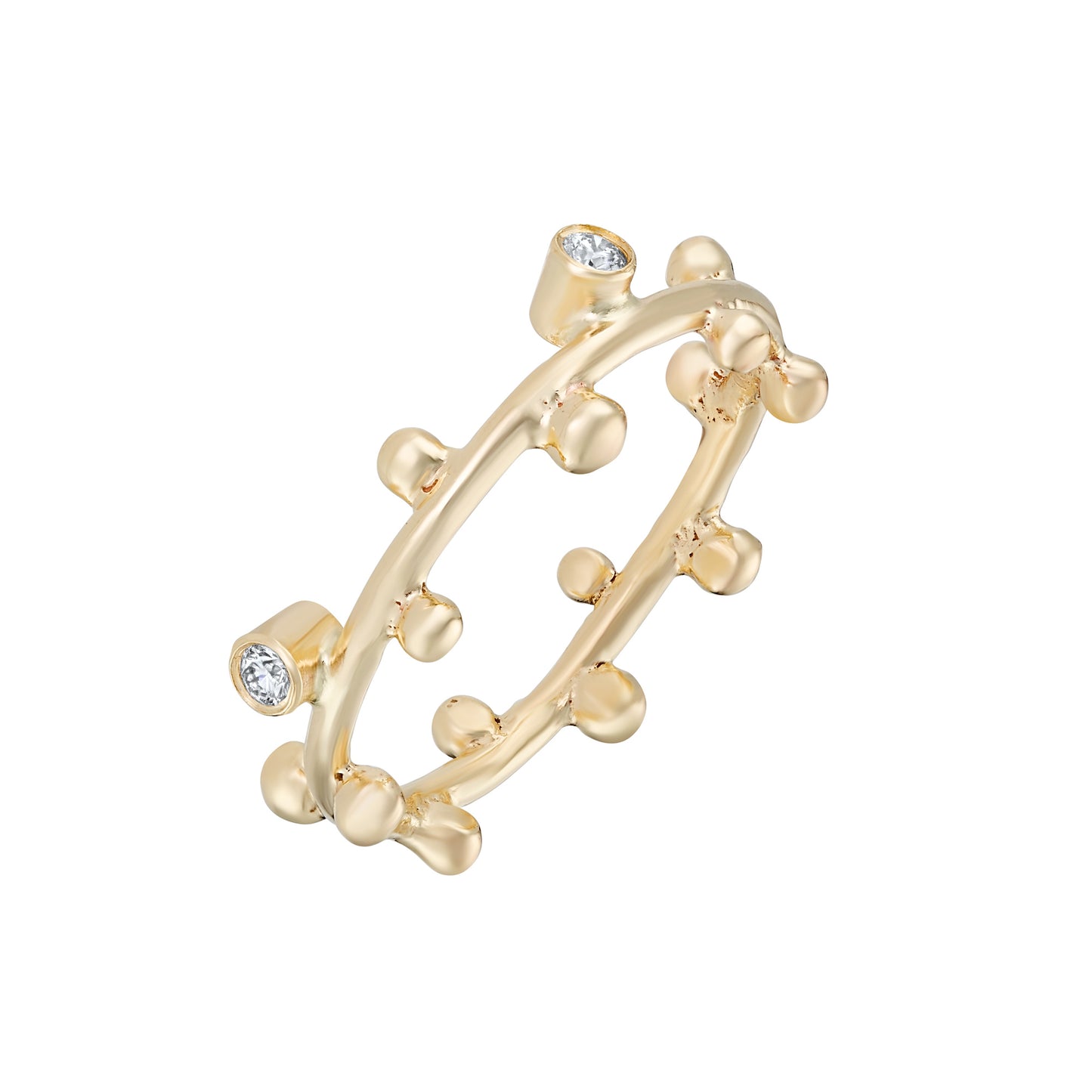 Orb Gold and Diamond Ring