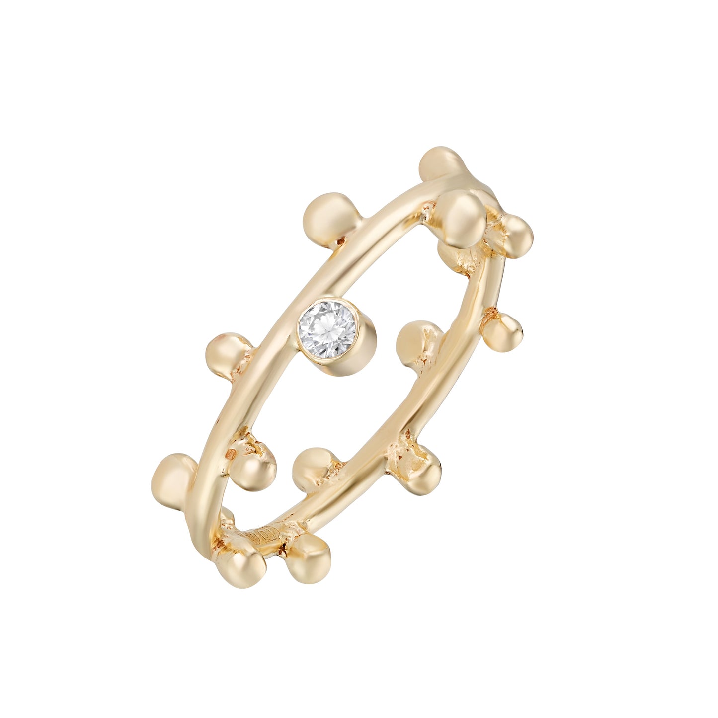 Orb Gold and Diamond Ring