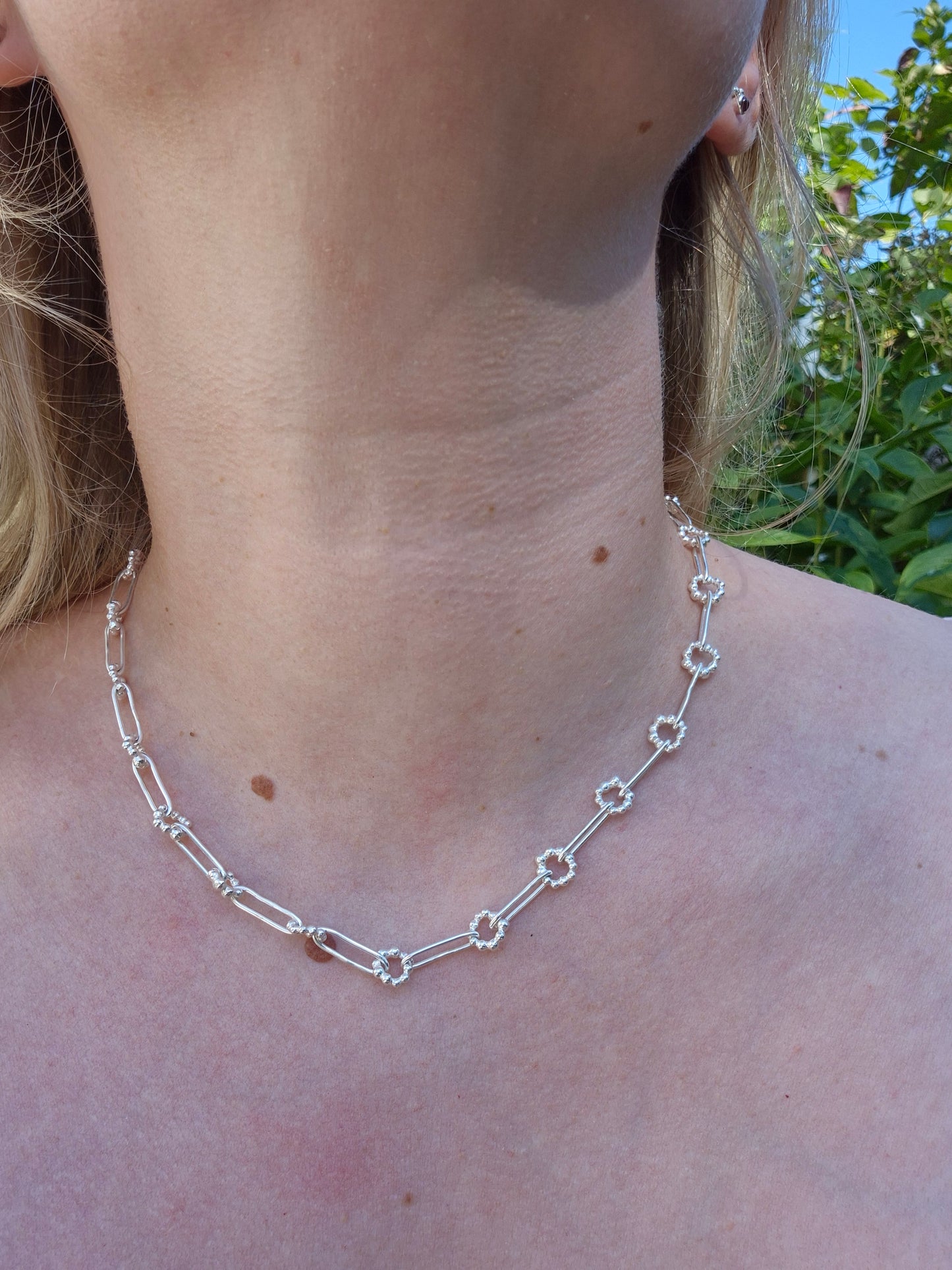 Silver Paperclip and Orbit Chain